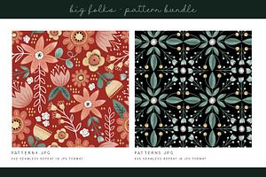 Big Folks Digital Paper Bundle DH