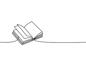 Closed Book One Line Continuous