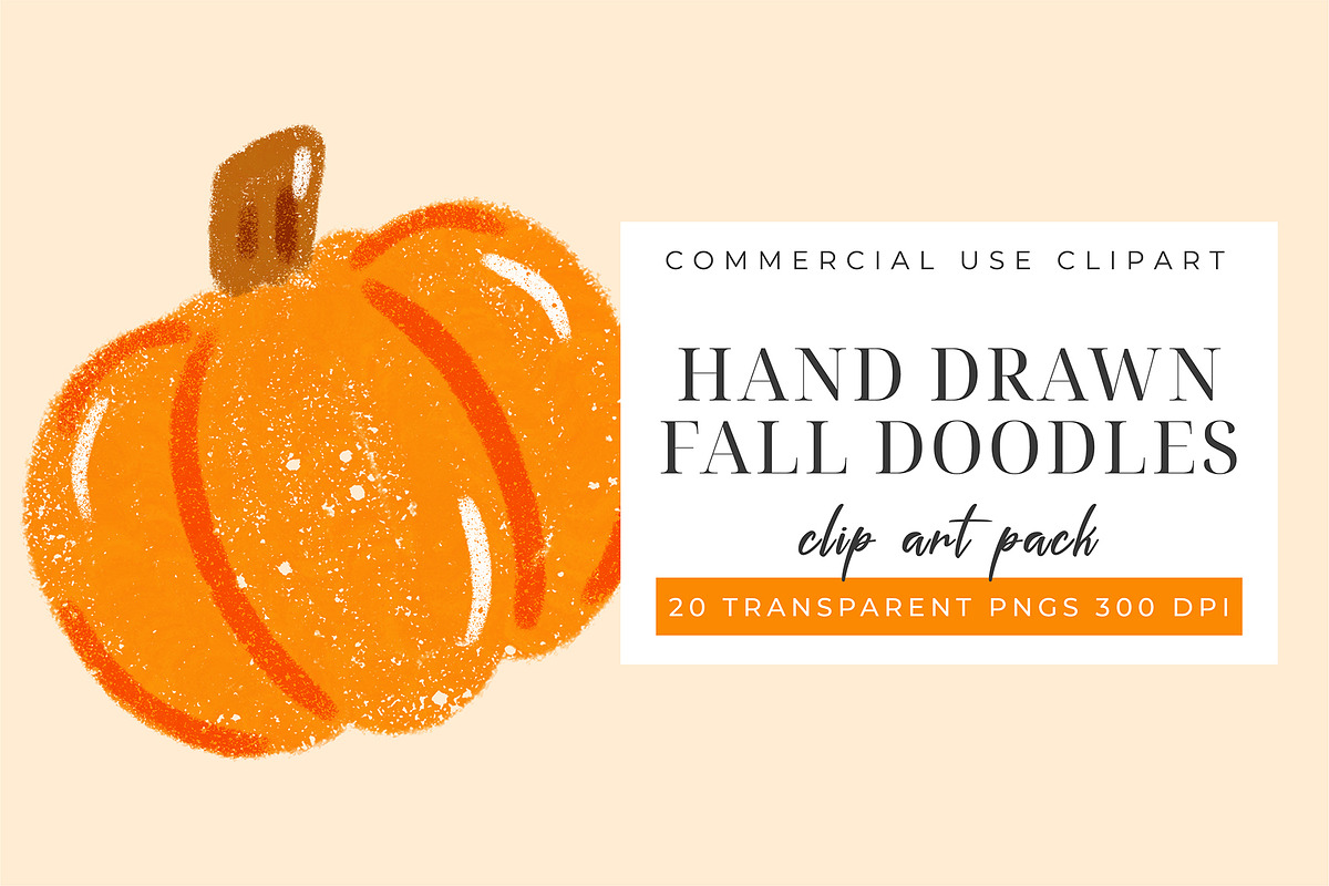 Hand Drawn Fall Doodle Clipart, an Object Graphic by Printable Pretty Studio (Photo 4 of 5)