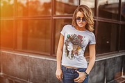 T-Shirt Mock-Up Fashion Girl, a Shirt Mockup by Dikarte.Store (Thumbnail 9 of 9)