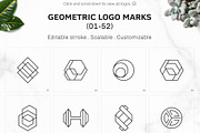 300 Geometric Premade Logo Bundle, a Branding & Logo Template by XpertgraphicD (Thumbnail 5 of 63)