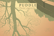 Puddle.Vector engraving, an Object Illustration by Vector Engraving (Thumbnail 1 of 7)