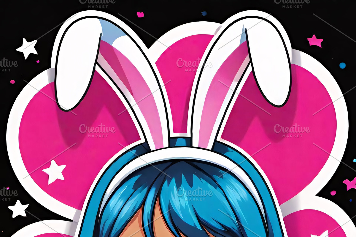 Bunny Girl Power Pack, an Illustration by ETARA by Mea Hau (Photo 6 of 11)