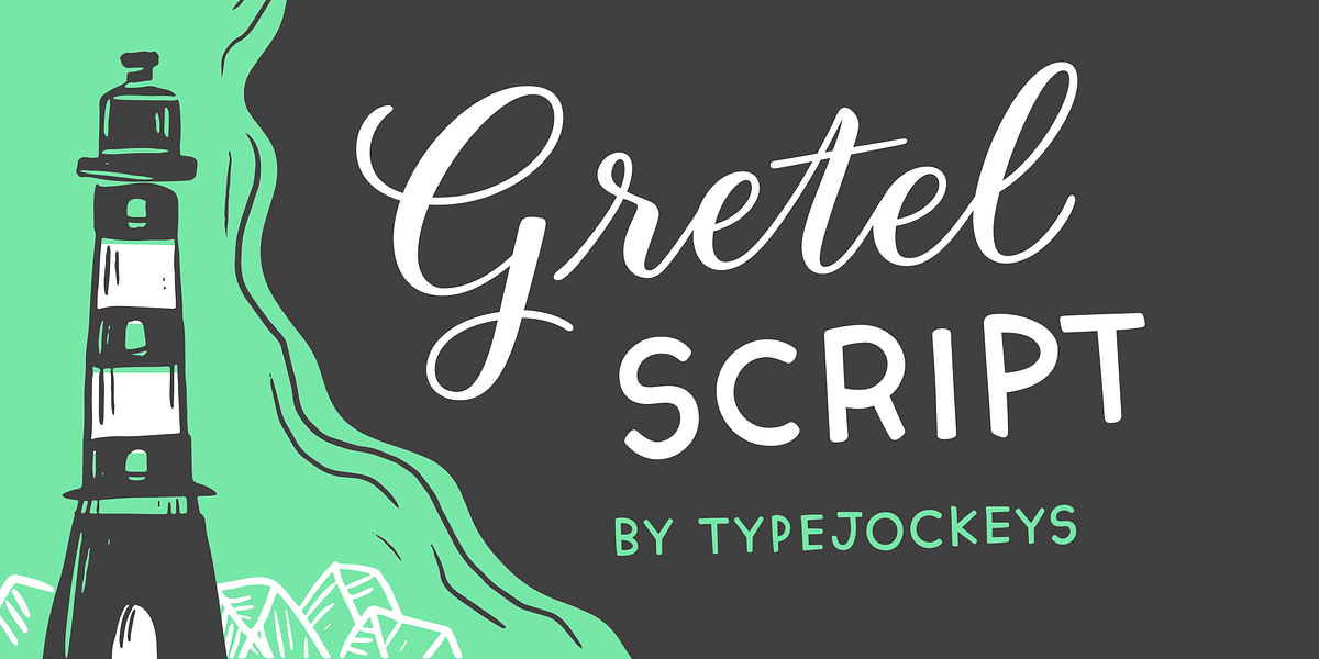 Gretel Script, a Script Font by Typejockeys (Photo 1 of 6)