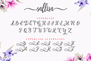 Sallisa | Script Font, a Script Font by Pandanwangi (Thumbnail 2 of 10)