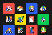75 Chess Flat Illustrations, a Sport Illustration by Brickclay (Thumbnail 10 of 10)