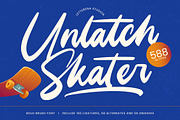 Unlatch Skater Bold Brush Font, a Script Font by Letterena Studios Script (Thumbnail 1 of 20)