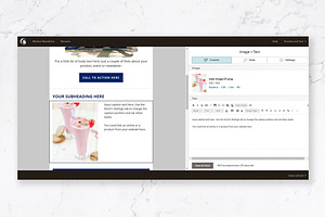 Canva & Mailchimp Template Blue