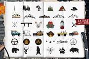 Retro Camp Adventure Badges Kit, a Branding & Logo Template by JeksonGraphics (Thumbnail 5 of 12)
