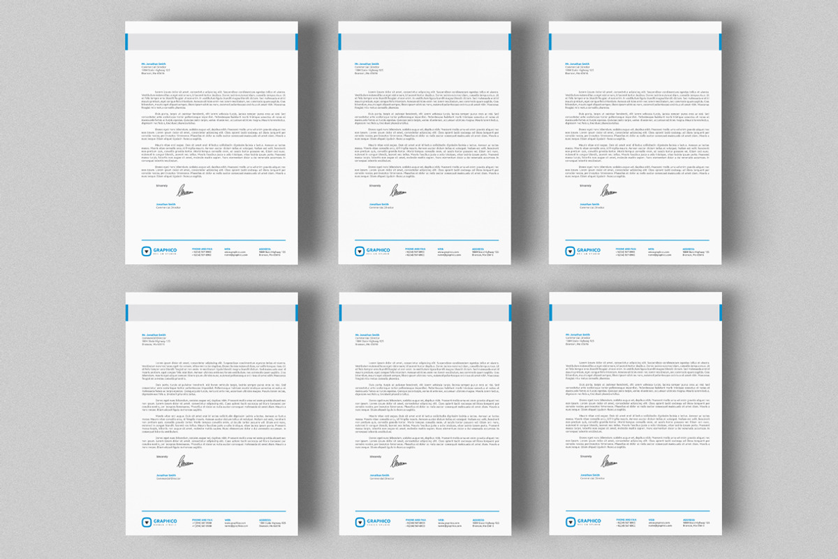 Corporate Letterhead 12 with MS Word, a Stationery Template by ND Design (Photo 4 of 7)