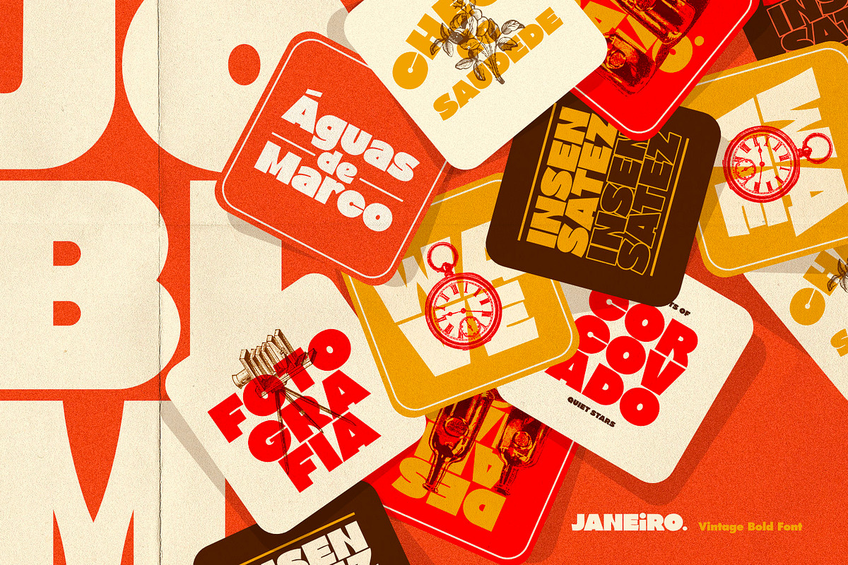 Janeiro - Vintage Bold Font, a Sans Serif Font by ikiiko (Photo 5 of 7)