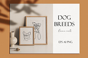 30 Dogs line art. Dog breeds, an Animal Illustration by velychko.ua (Thumbnail 1 of 5)