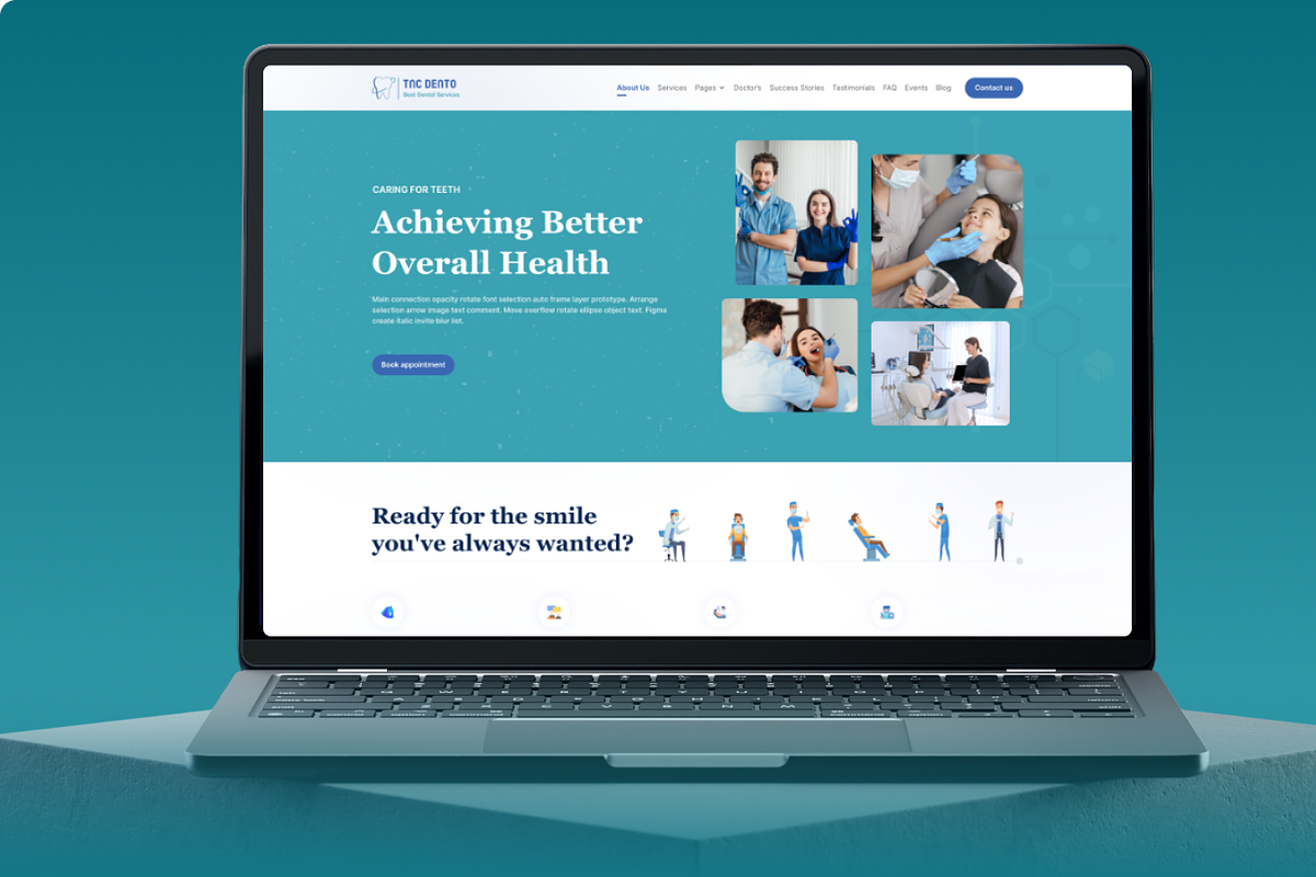 TNC Dento – Dental Figma UI Kit, an UI Kit Template by TNCFlow (Photo 4 of 5)