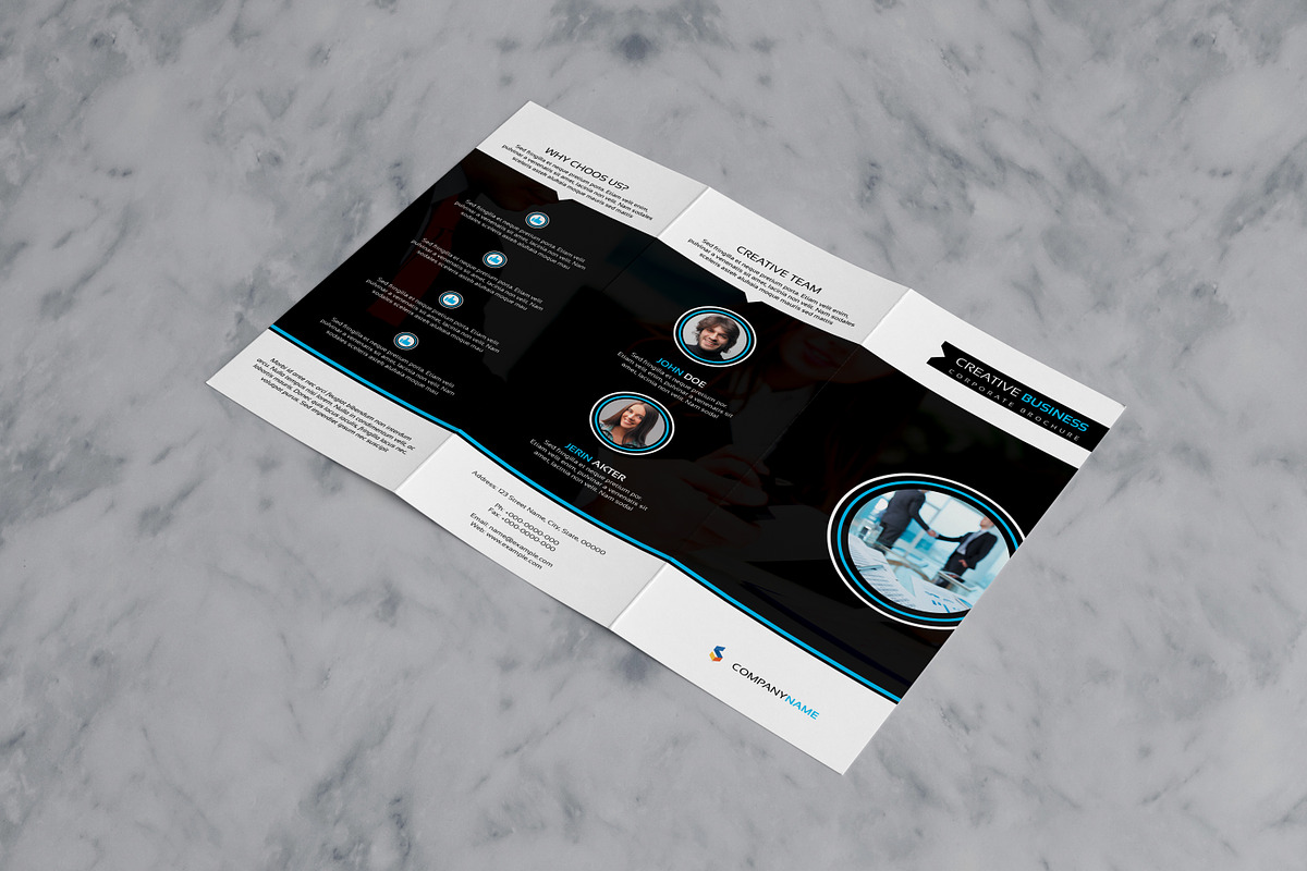 Business Trifold Brochure Template, a Brochure Template by SmmrDesign (Photo 3 of 5)