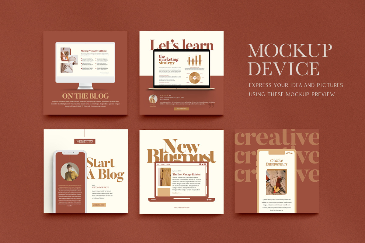 Instagram Creator For Coach CANVA PS, a Social Media Template by Eviory (Photo 25 of 57)