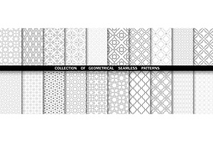 Geometric collection of patterns, a Pattern Graphic by RODINA