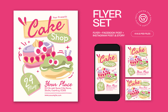 Cake Shop Flyer preview 4