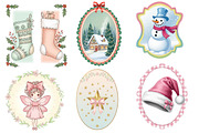 Coquette Christmas Frame Clipart, an Illustration by Designworld (Thumbnail 2 of 5)