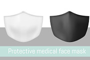 Vector protective medical face mask, a Mask Mockup by Kseniia_designer's shop (Thumbnail 1 of 2)