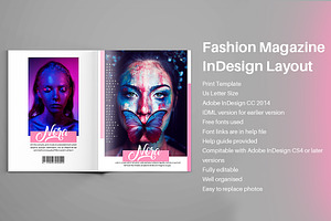 Fashion Magazine InDesign Layout