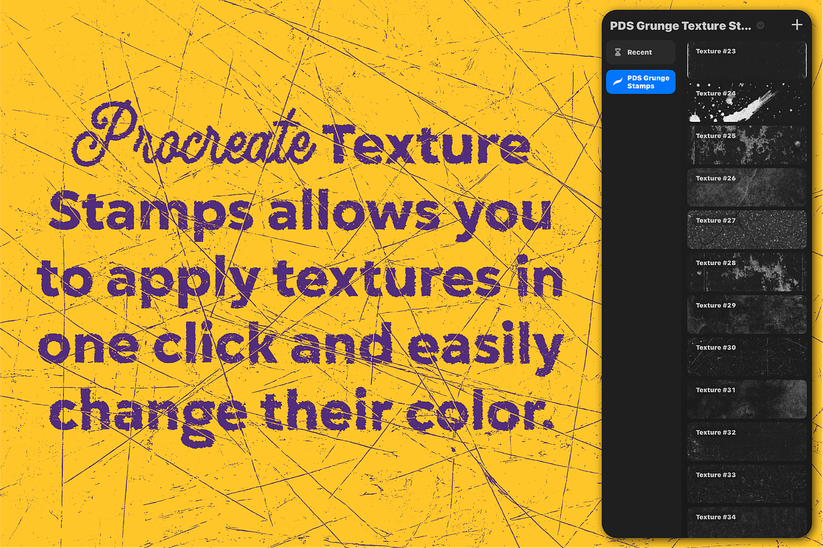 Grunge Texture Stamps for Procreate, a Texture Graphic by PeeperDesignStudio (Photo 4 of 6)
