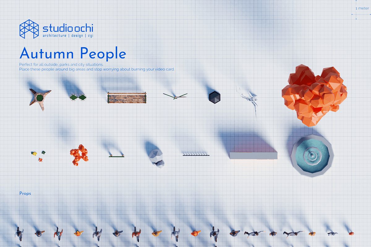Autumn People, a Characters & Person 3D Model by Studio Ochi (Photo 2 of 12)