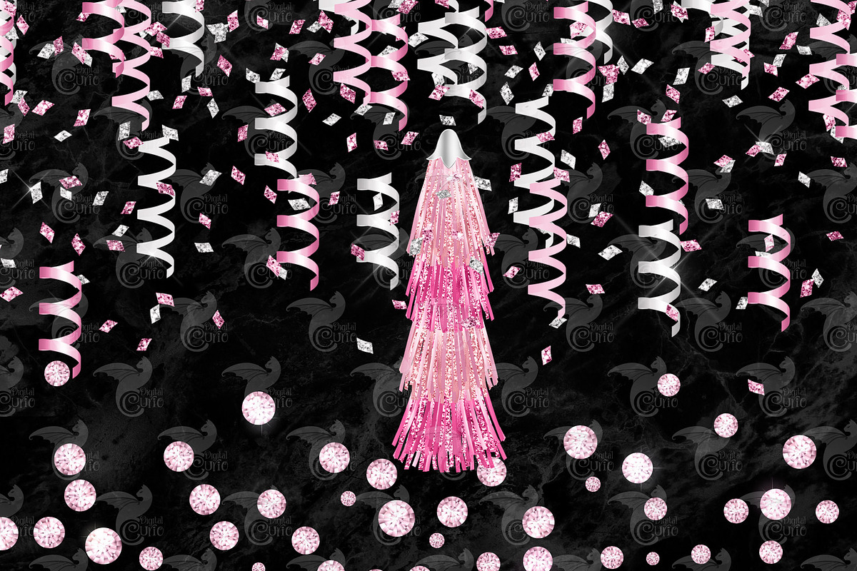 Pink Balloon Arches Clipart, an Illustration by Digital Curio