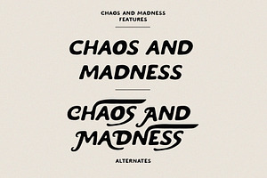 Chaos And Madness - Handdrawn Font