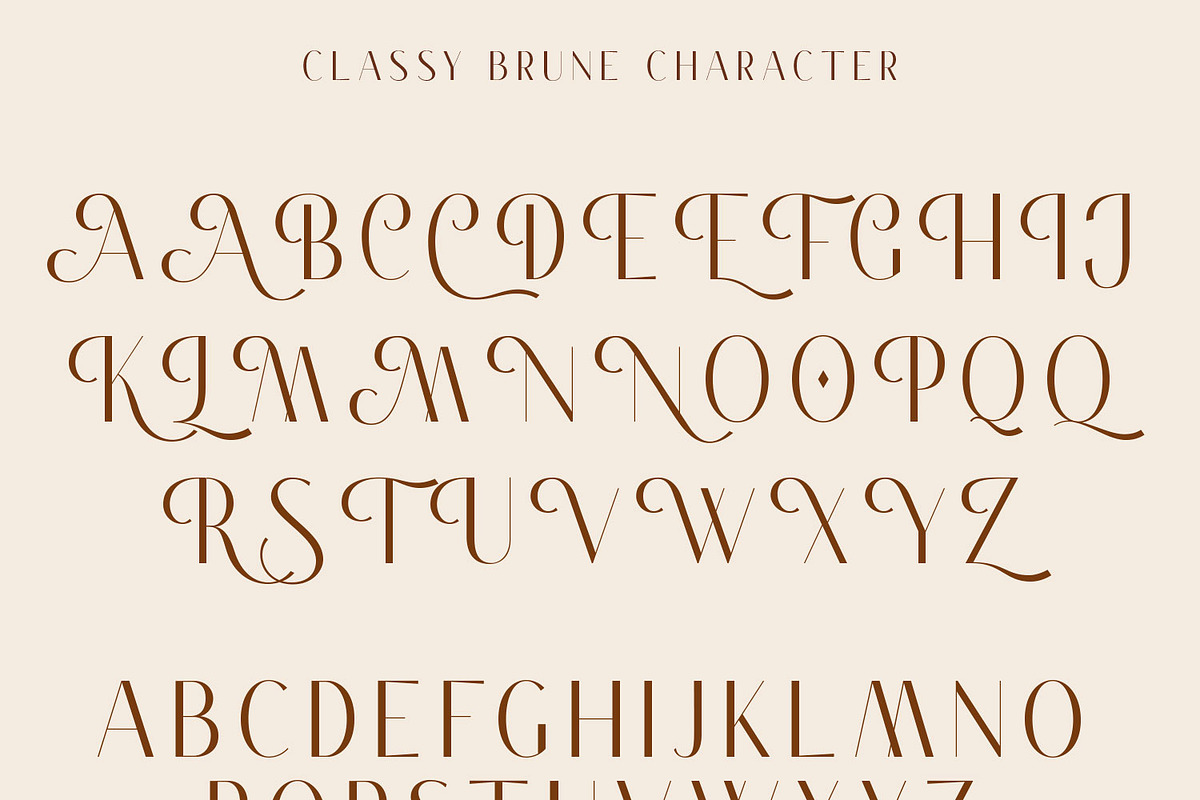 Classy Brune Sans Serif  Typeface, a Sans Serif Font by Typetemp Studio (Photo 19 of 21)