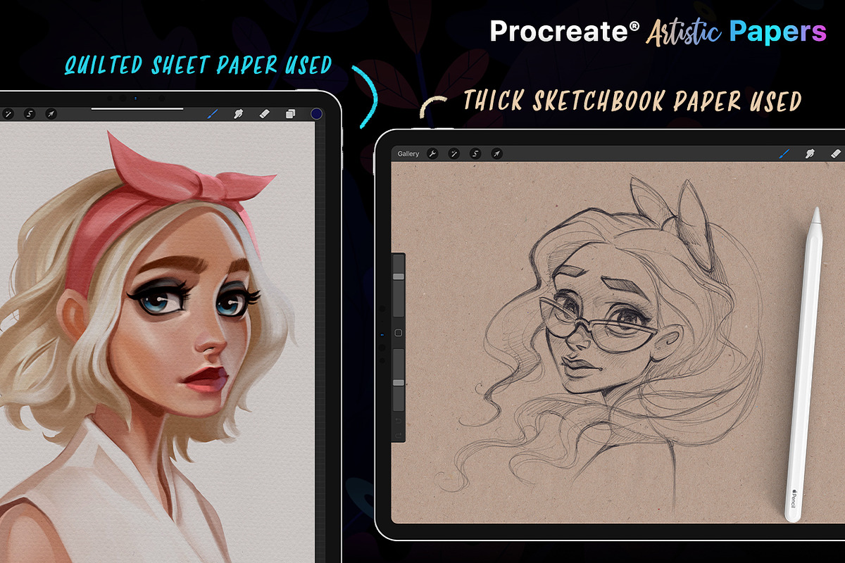 Procreate Artistic Digital Papers, a Texture Graphic by Frisk Shop (Photo 5 of 11)