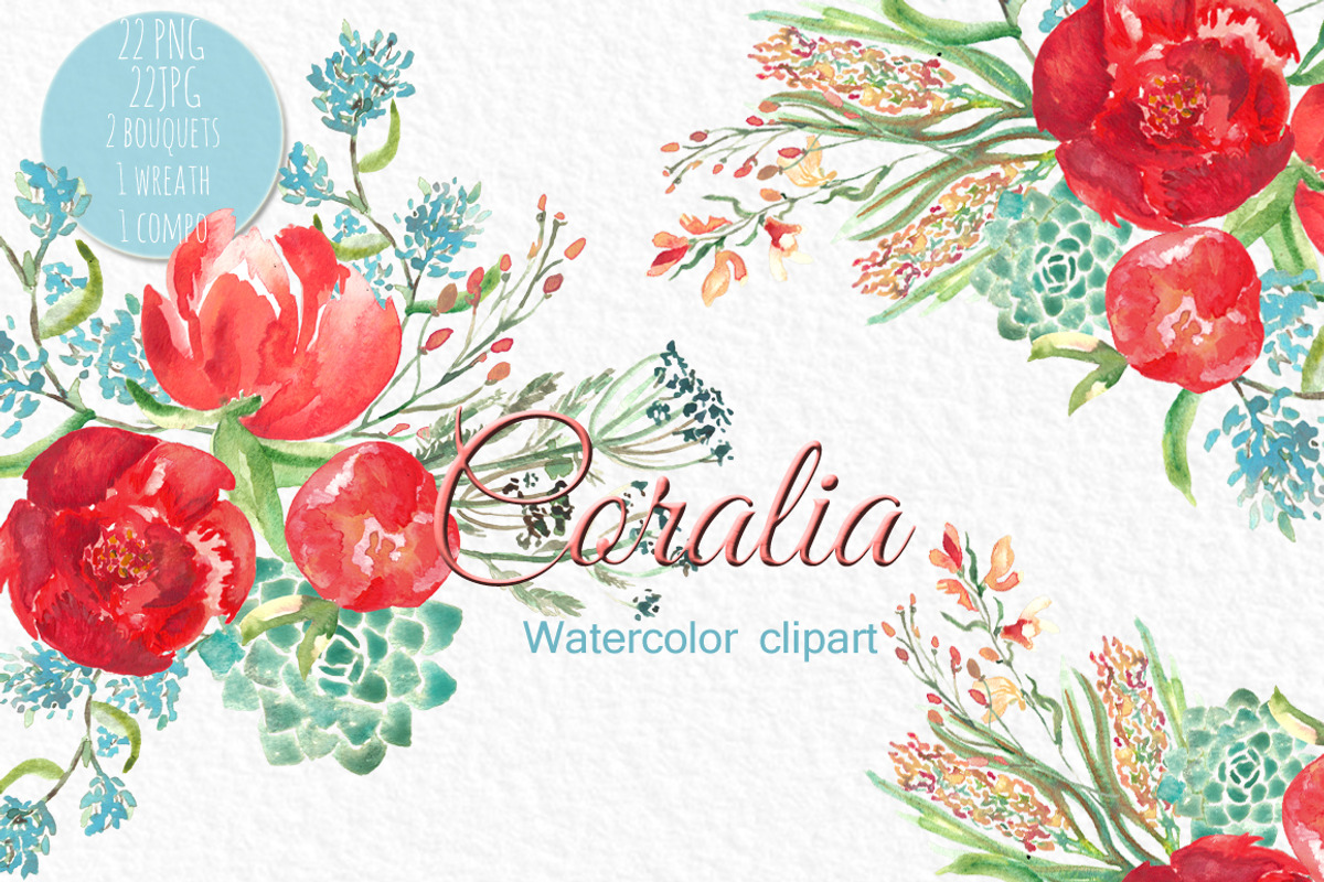 Love watercolor bundleValentine, a Decorative Illustration by LABFcreations (Photo 12 of 14)