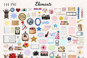 Party time - Creative Collage set, an Object Graphic by DreamoraArt (Thumbnail 5 of 8)