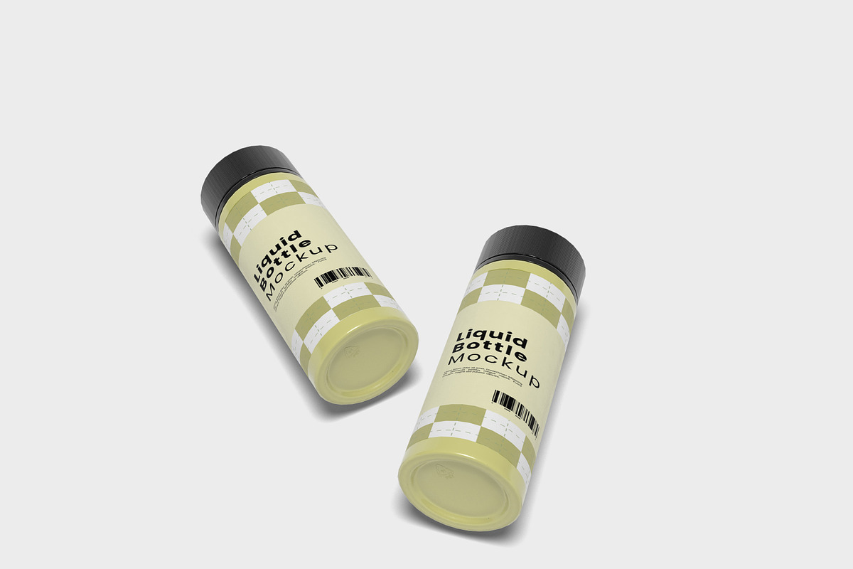 Liquid Bottle Mockup, a Merchandise Mockup by ulfatunnazira (Photo 6 of 6)