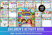 Children's Activity Book | Puzzles, a Stationery Template by Mustafiz (Thumbnail 1 of 4)