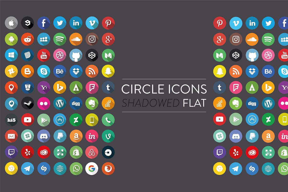 1050 Social Media Icons, a Social Media Template by RobertvanHaaren (Photo 3 of 8)