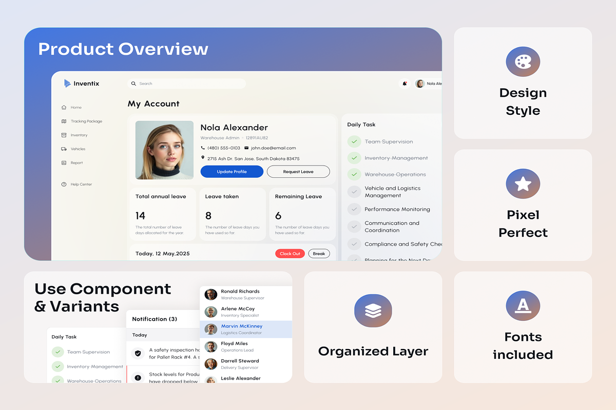 SAAS Warehouse Management Dashboard preview 5