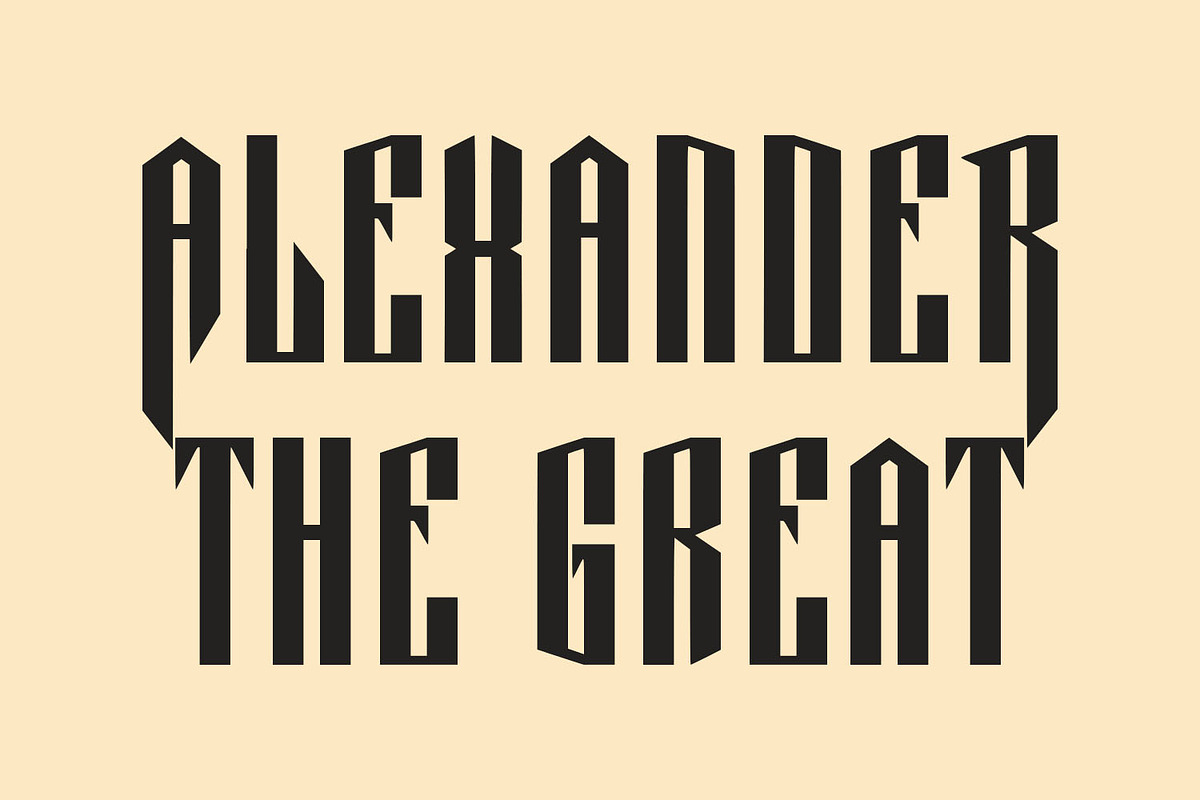 Movizt Blackletter Display Font, a Blackletter Font by Maulana Creative (Photo 5 of 7)