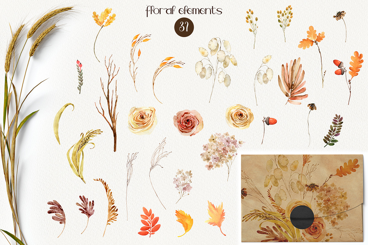 Watercolor Cozy Fall Collection, an Illustration by TanyaOak (Photo 6 of 8)