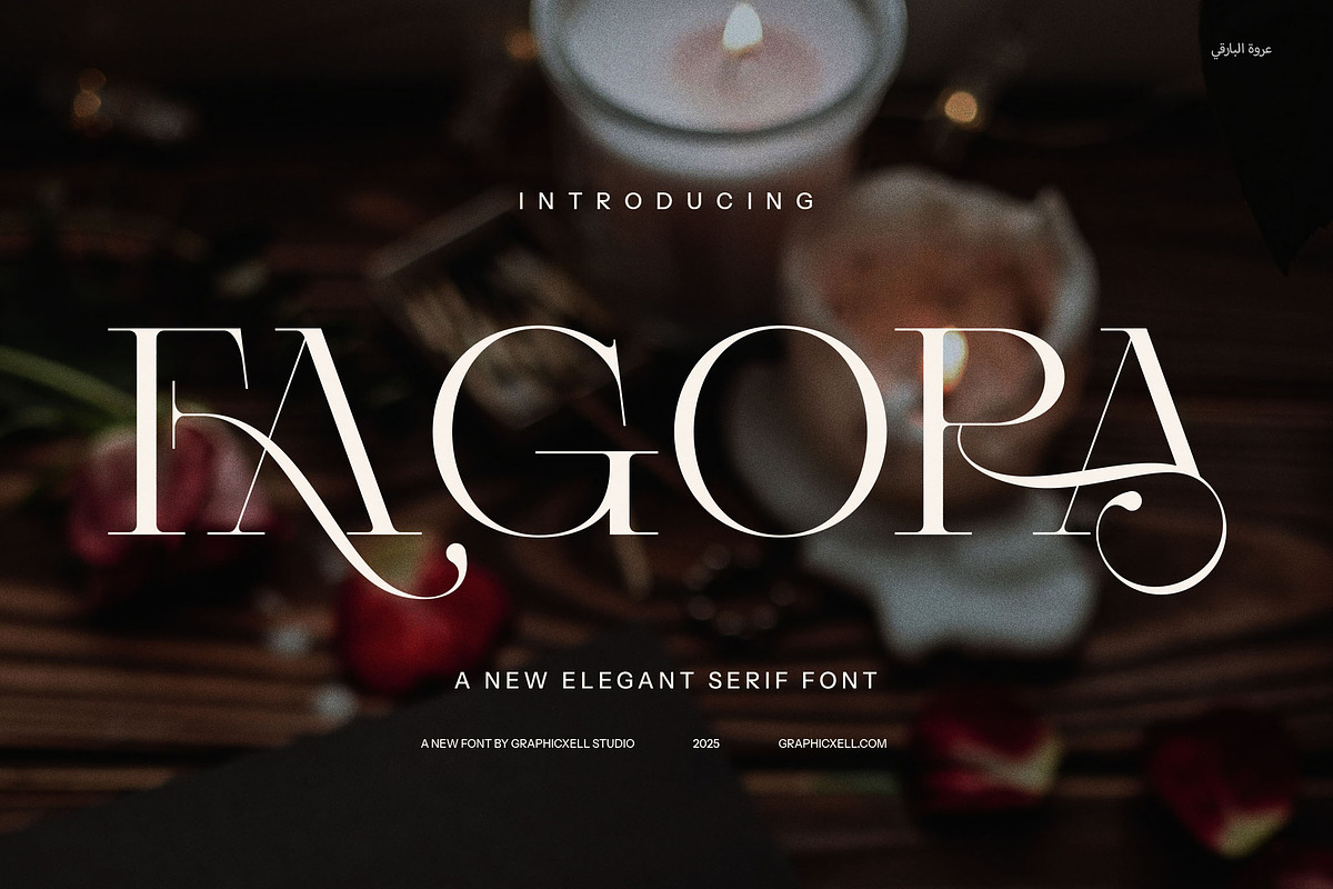 Fagora Calligraphy Serif Font, a Serif Font by Graphicxell (Photo 1 of 9)