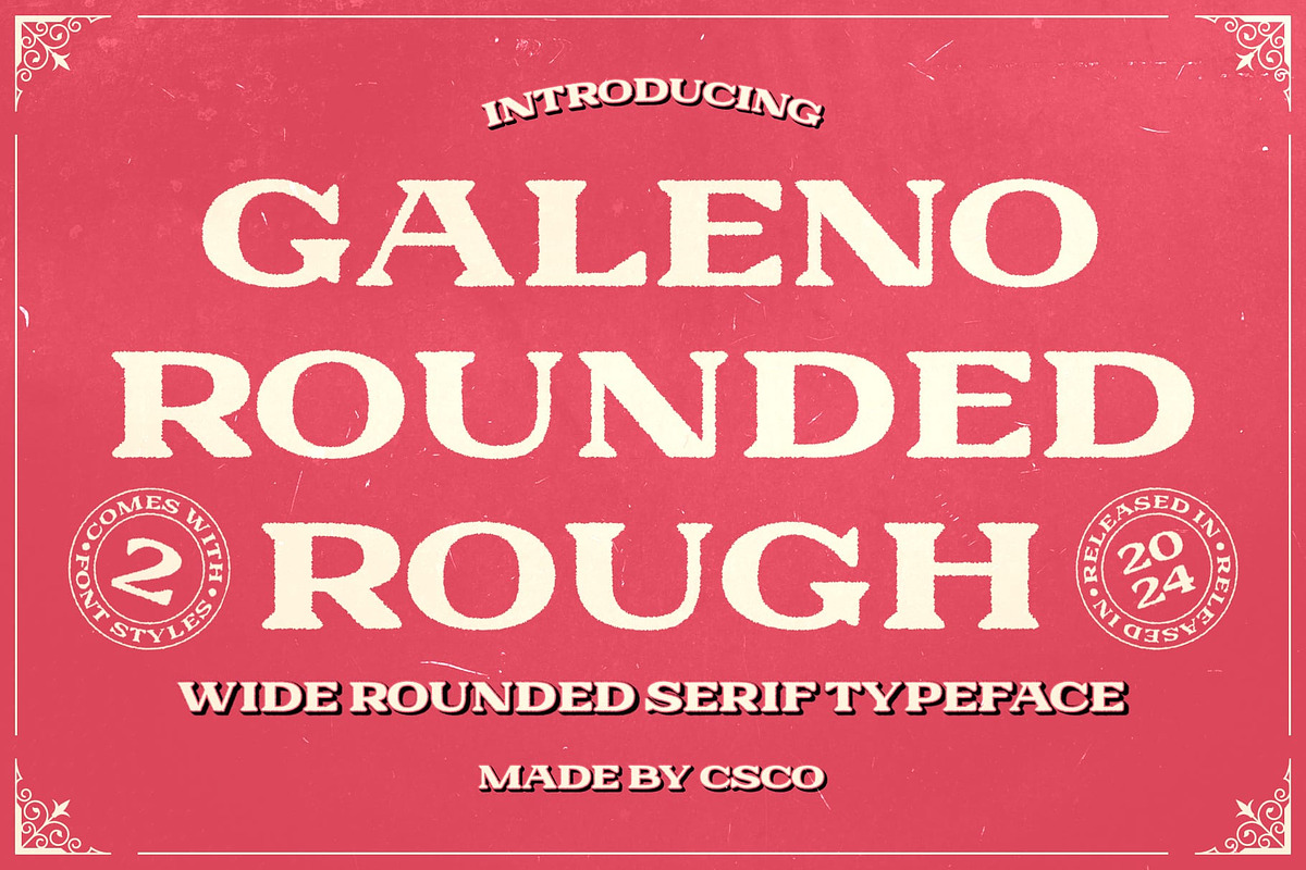 Galeno Rounded Rough, a Serif Font by Craft Supply Co. (Photo 1 of 8)