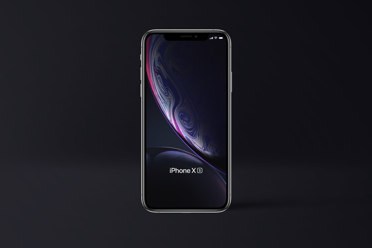 iPhone XS Silver Mockup, an iPhone Mockup by Nadasol (Photo 2 of 2)