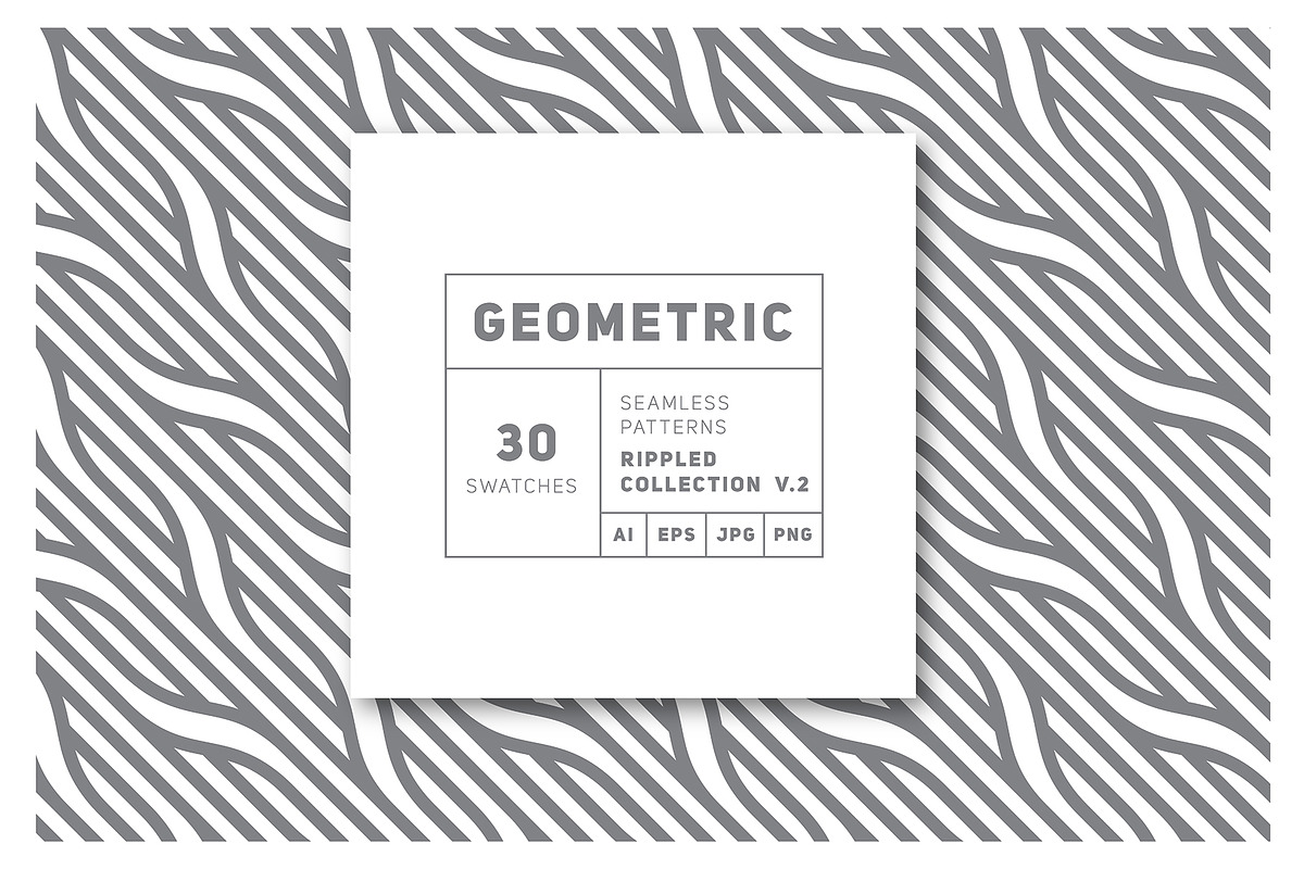 Rippled Seamless Patterns v.2, a Pattern Graphic by Curly_Pat (Photo 1 of 7)