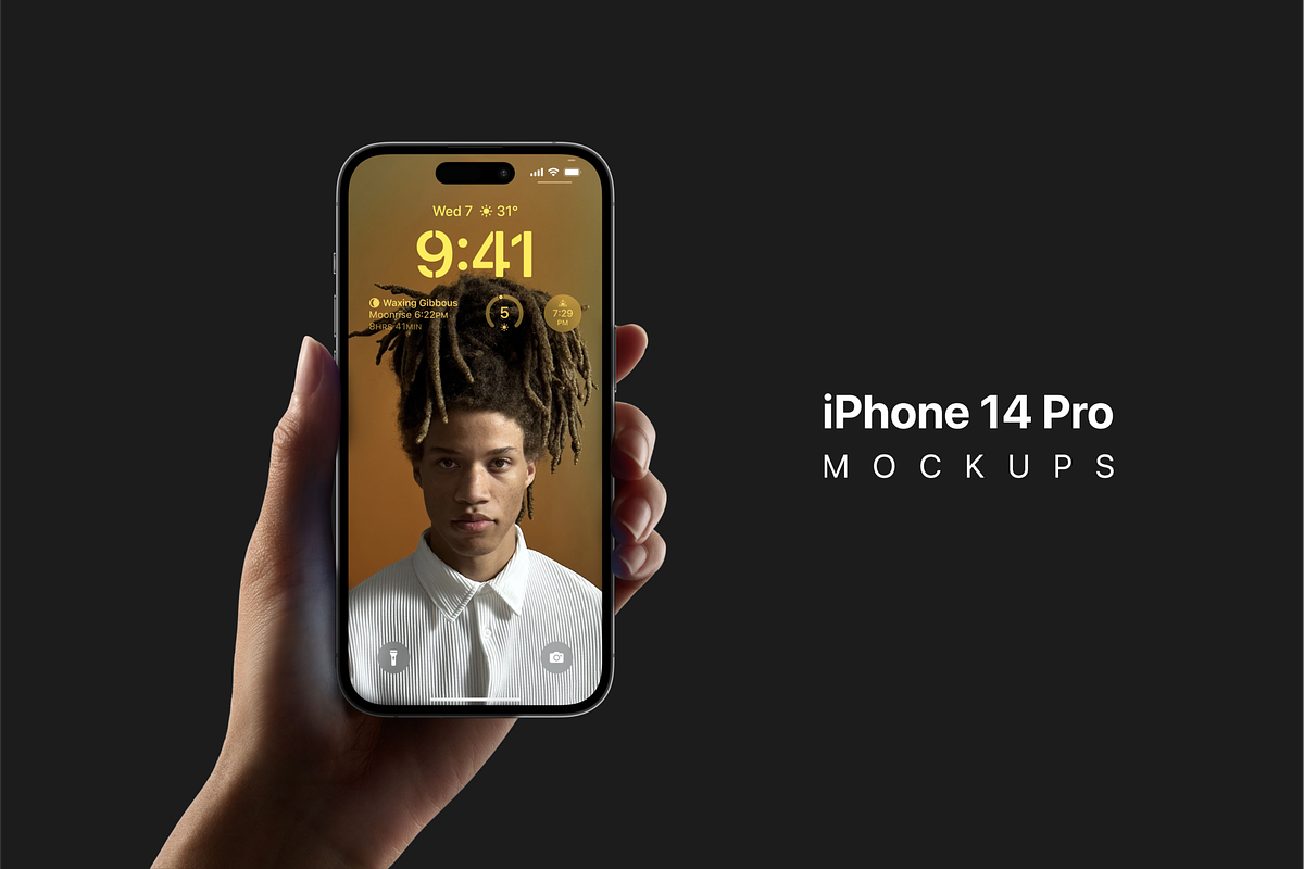 iPhone 14 Pro Mockups, an iPhone Mockup by Ui Markets (Photo 11 of 13)