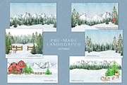 Winter Wonderland Clipart, a Seasonal Illustration by AnitaPol (Thumbnail 12 of 20)