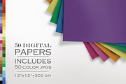 50 Piece Laid Paper Texture Pack, a Texture Graphic by The Geekery Store (Thumbnail 1 of 2)