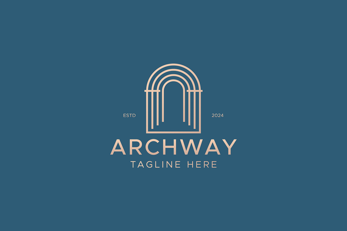 Gate Entrance Archway Luxury Logo, a Branding & Logo Template by Signatoro (Photo 1 of 2)