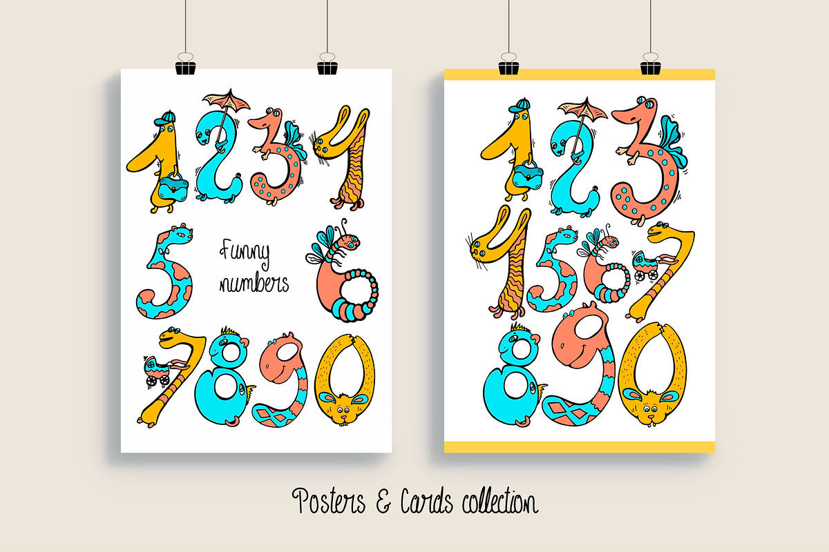 Funny Numbers, a Decorative Illustration by Polanika (Photo 1 of 4)
