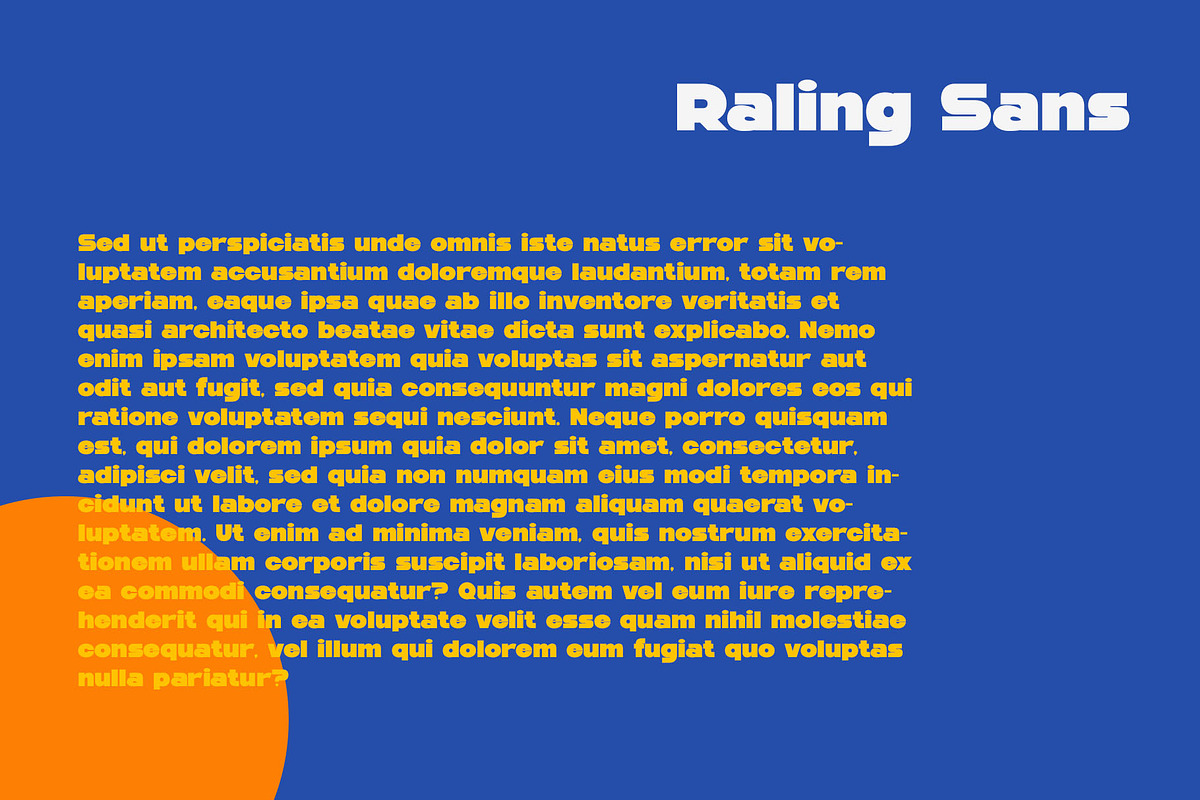 Raling - A Display Bold Sans Serif, a Sans Serif Font by TypeLogue (Photo 4 of 5)