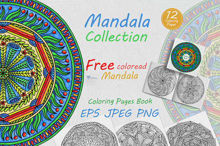Abstract mandala collection