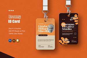 Browny Orange ID Card